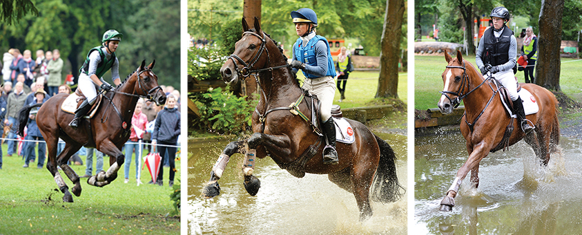 Left to Right: Chipmunk and Julia Krajewski; Fracka Findus and Sarah Algotsson-Ostholt; Valentino Now and Sandra Auffarth