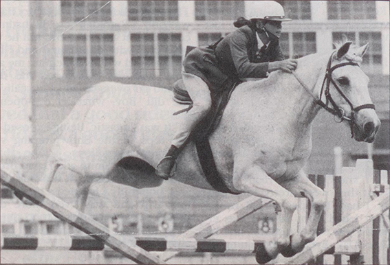 Colleen and Trooper, her first good horse