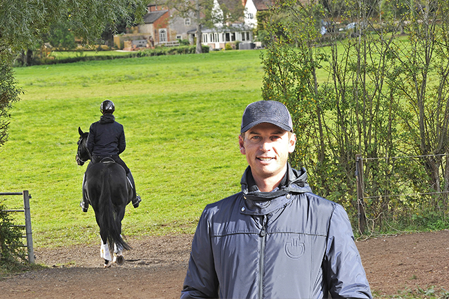Carl Hester at home, Oaklebrook Mill