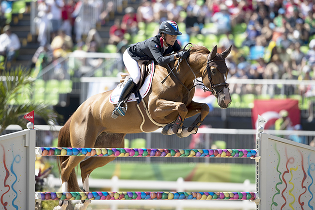 Leprevost Penelope, FRA, Flora de Mariposa owner of the horse of Jerome with arms in the air Olympic Games Rio 2016 © Hippo Foto - Dirk Caremans 14/08/16